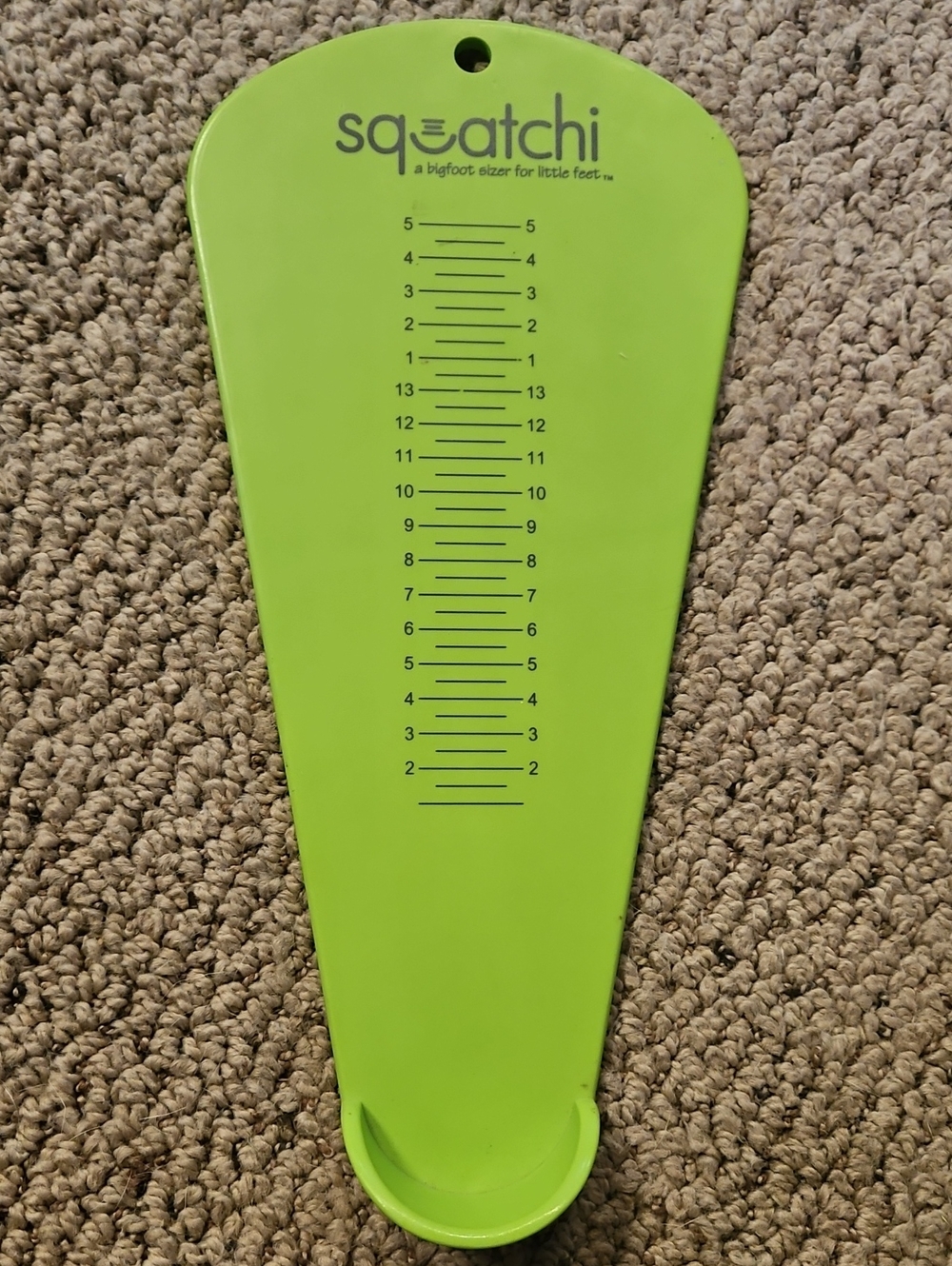 Squatchi Kids Shoe Sizer - Lime Green